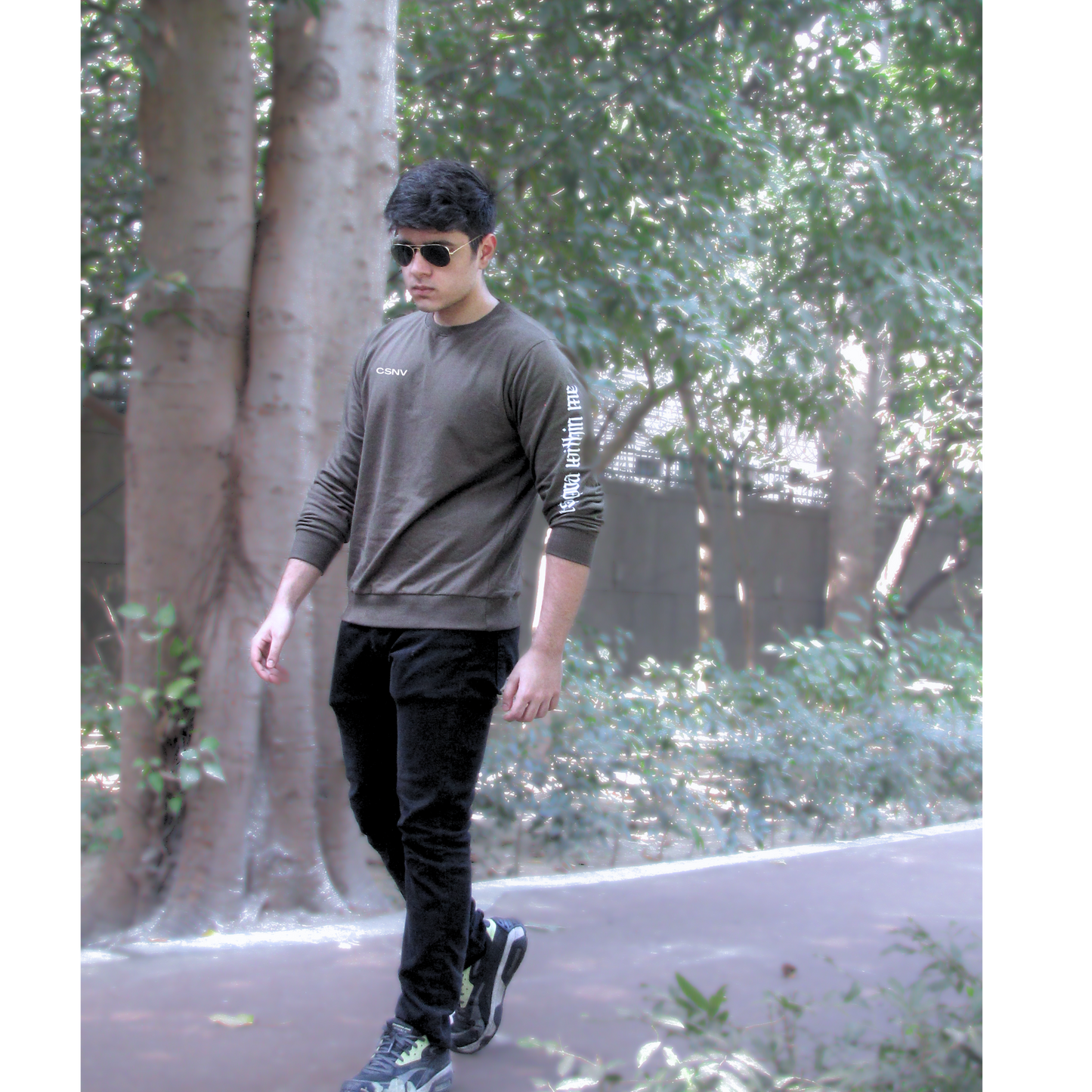 THE CASANOVA WITHIN ME OLIVE GREEN SWEATSHIRT