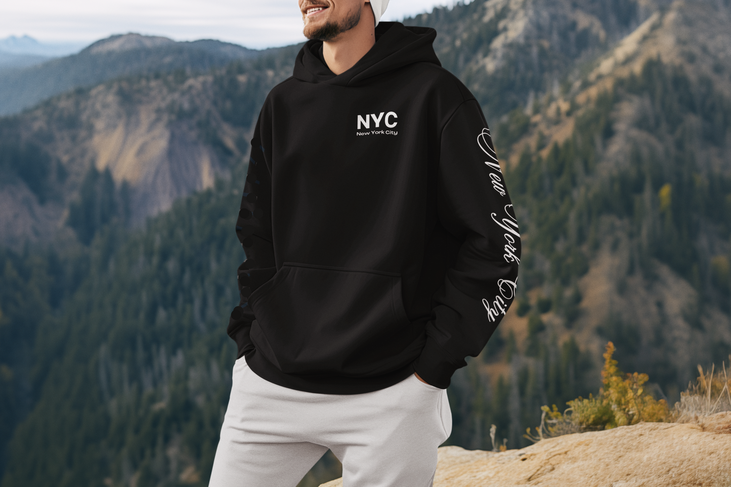 THE NEW YORK BLACK HOODIE