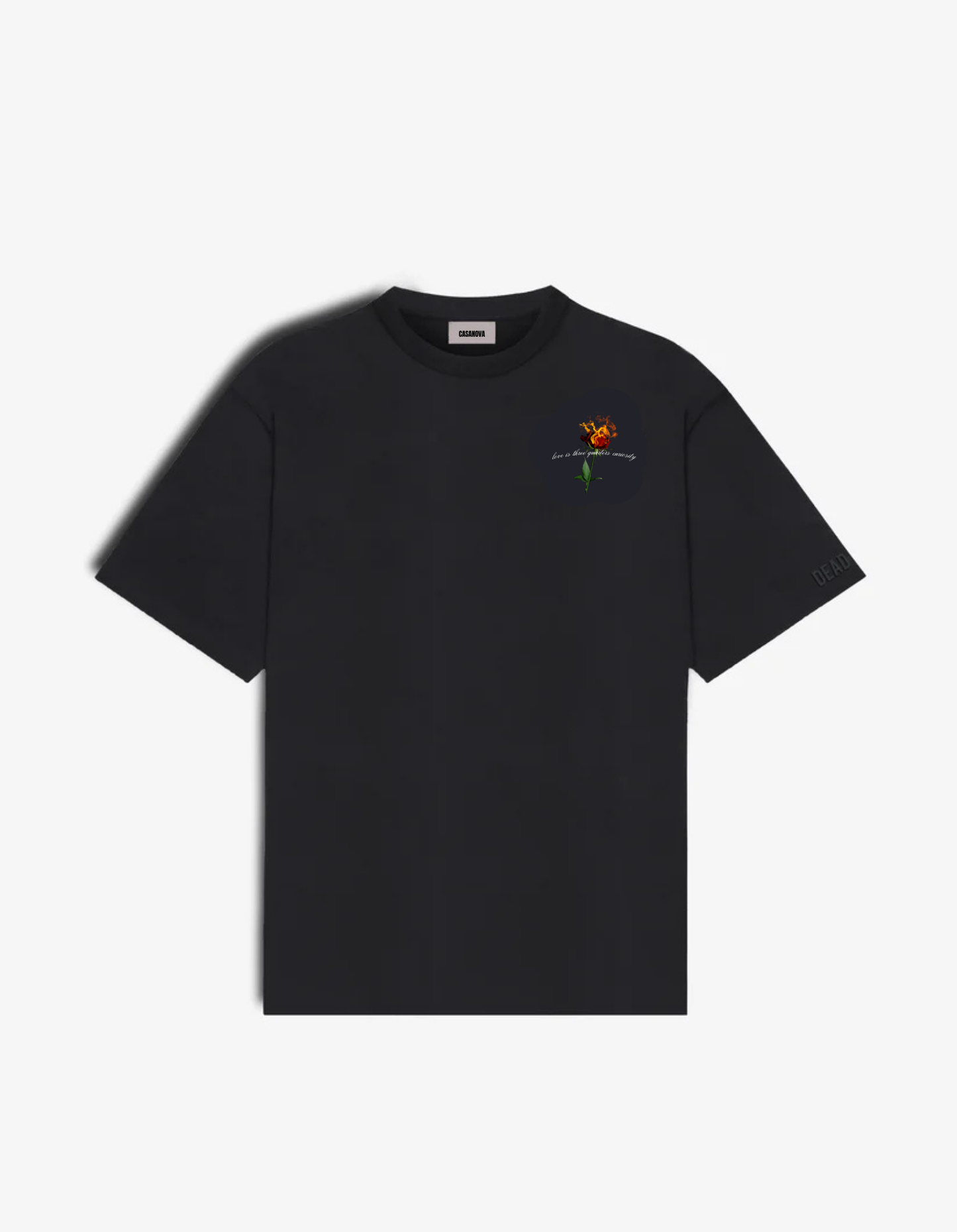 THE CASANOVA QUOTE BLACK TEE