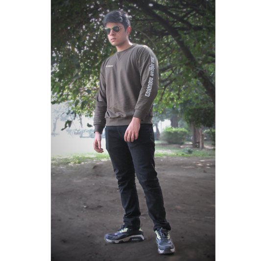 THE CASANOVA WITHIN ME OLIVE GREEN SWEATSHIRT