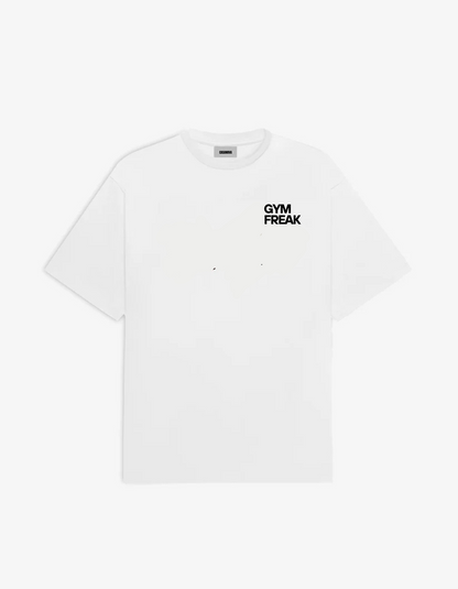 THE GYM FREAK CREAM WHITE TEE