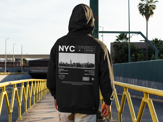 THE NEW YORK BLACK HOODIE
