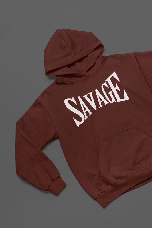 THE SAVAGE MAROON HOODIE